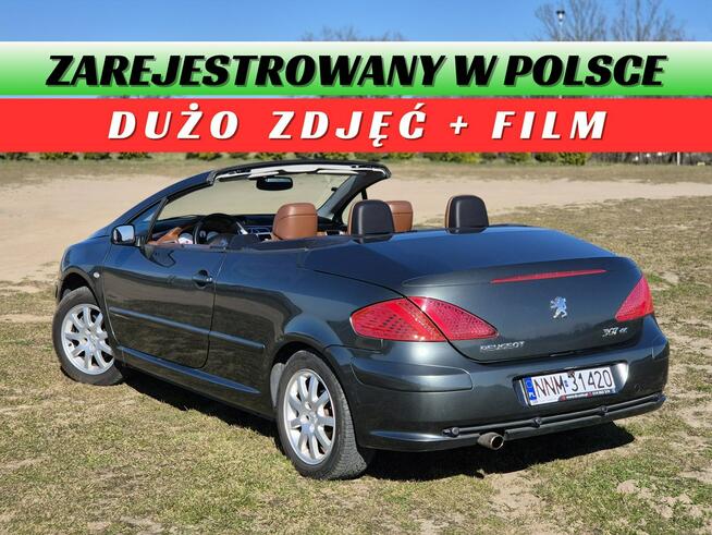 Peugeot 307 CC • benzyna • KABRIOLET • KAMERA COFANIA • ALU • KLIMA Nowe Miasto Lubawskie - zdjęcie 1