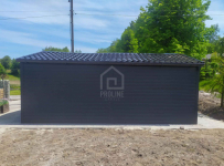 Garaż blaszany 4x6m Blachodachówka Brama uchylna rynny dwuspad PLG175 Świebodzin - zdjęcie 2