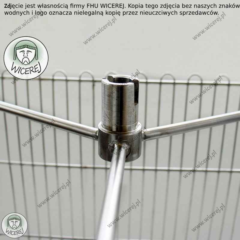 Wirnik 3 ramkowy nierdzewny do miodarki, Kosz do wirówki 3 plastrowej Jaśliska - zdjęcie 7