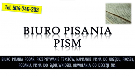 Przepisywanie tekstów z nagrań, pisma dokumentów. Biuro pisania podań Psie Pole - zdjęcie 3