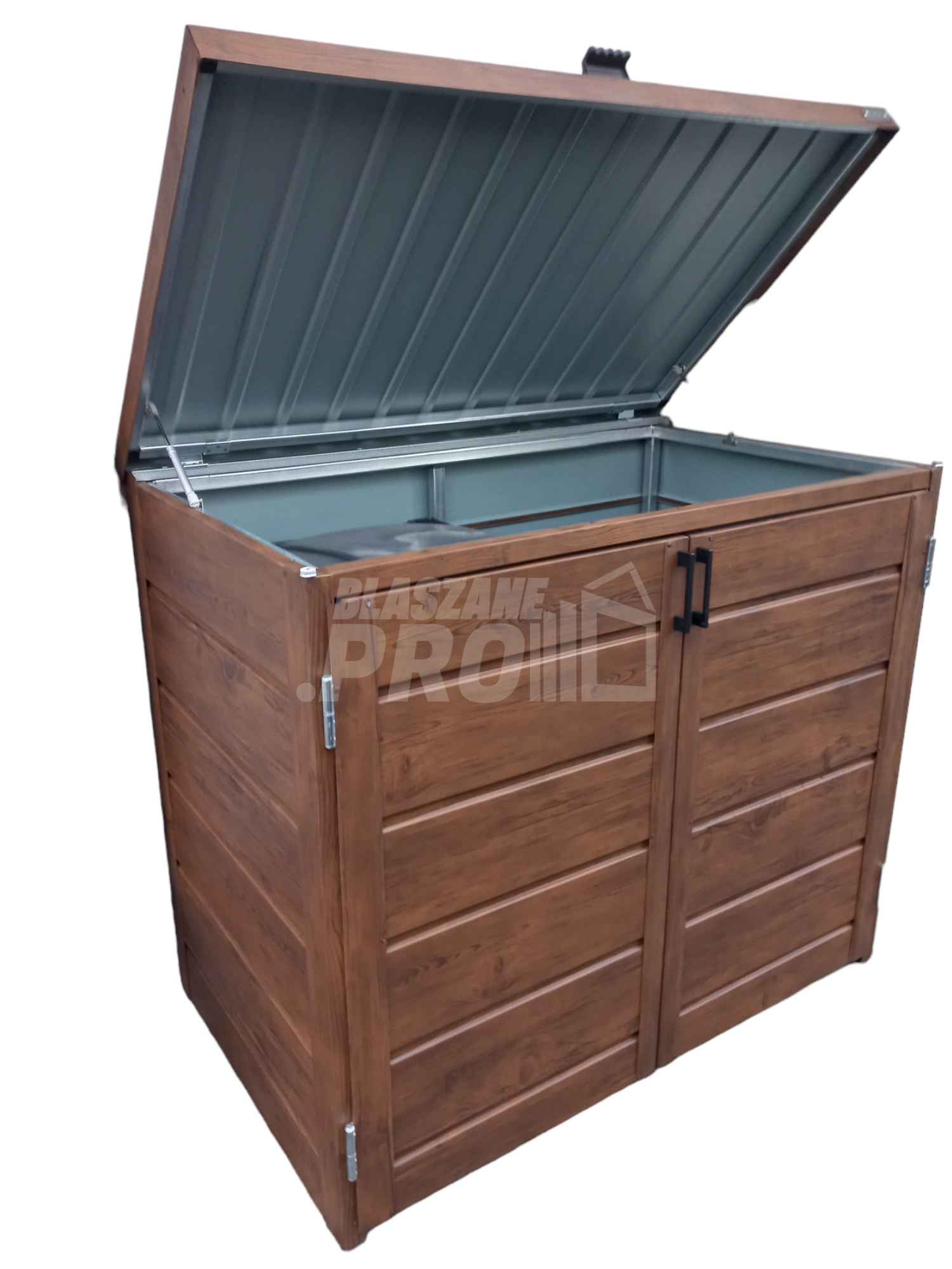 Zabudowa koszy na śmieci wiata śmietnikowa 140x80x120 cm 2x240L GP335 Nowy Sącz - zdjęcie 1