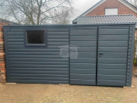 Schowek - Domek ogrodowy 4x2m Brama dwuskrzydłowa okno dach GP528 Gliwice - zdjęcie 3