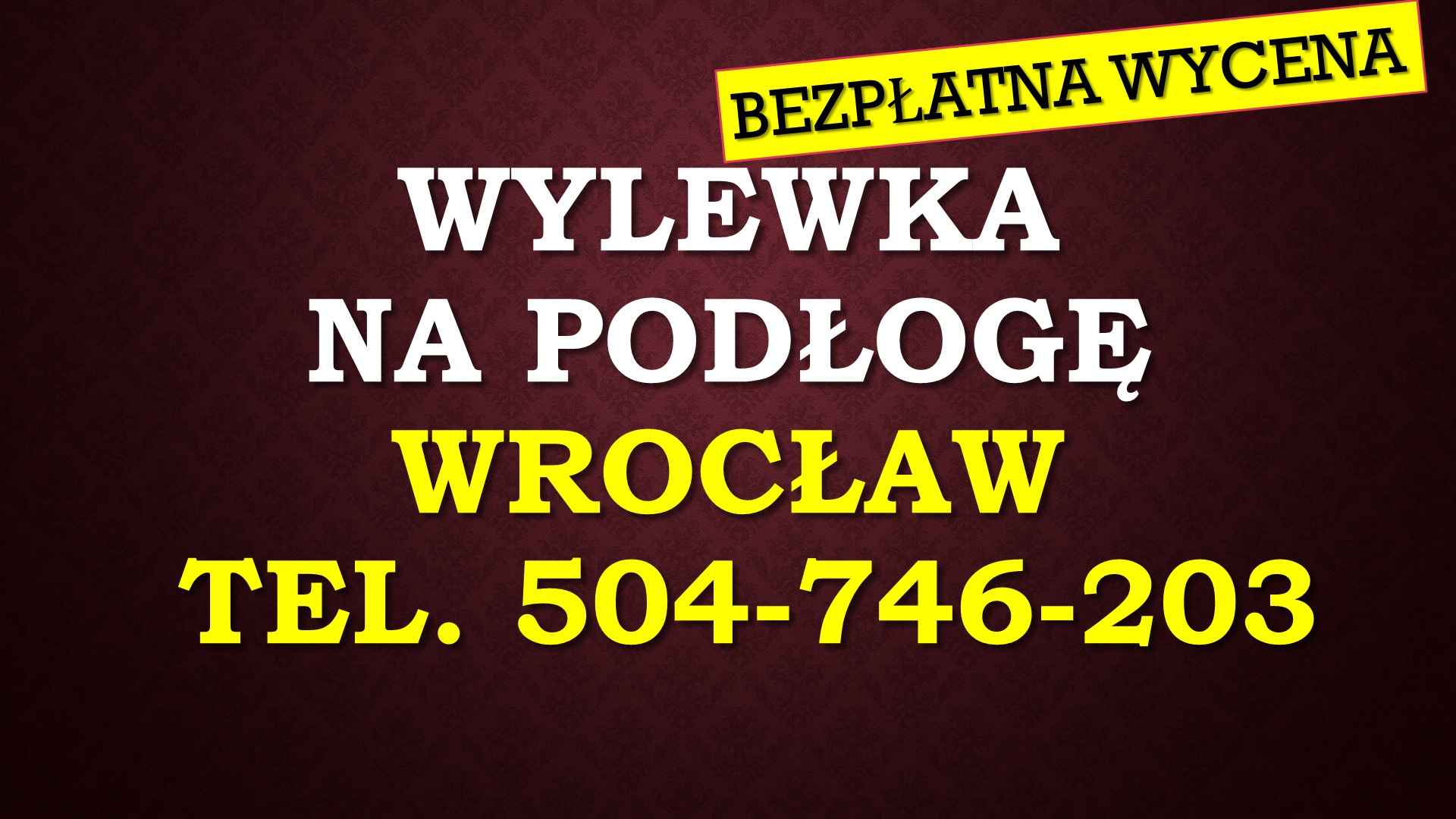 Wylewka, cena, tel.  Wrocław. posadzki, wylanie, posadzka, wylewki. Psie Pole - zdjęcie 1