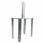 Głowica krzyżowa ocynkowana z kątownikiem 20 cm