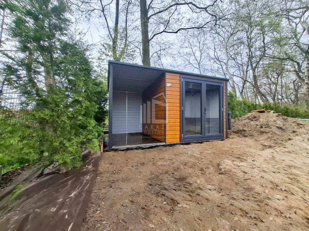 Schowek Domek Ogrodowy PREMIUM 2,5x2,5m wiata 1,5m drzwi PCV ID1017 Zielona Góra - zdjęcie 4