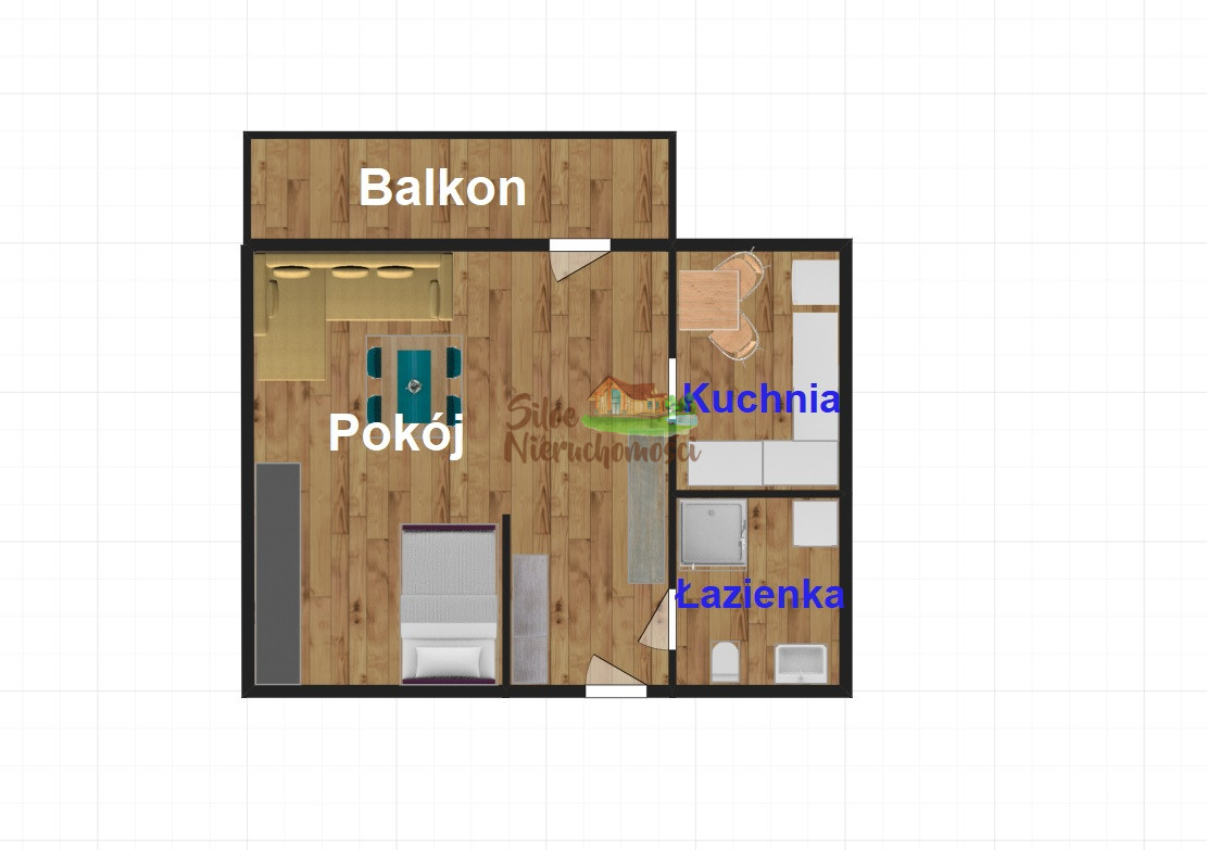 Kawalerka z balkonem, klimatyzacją  os. Chrobry Głogów - zdjęcie 11