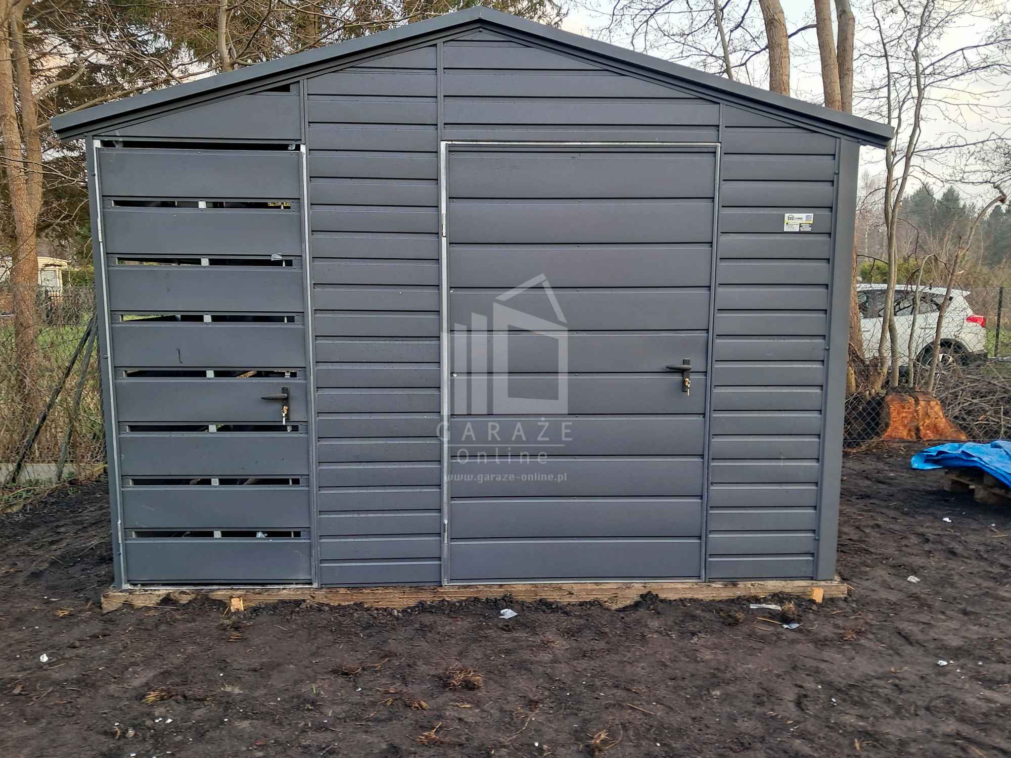 Schowek domek ogrodowy 2x2m - drzwi - antracyt - dach dwuspadowy ID991 Ełk - zdjęcie 2