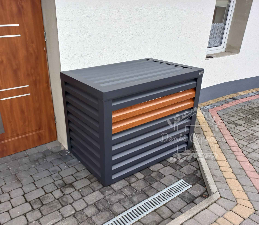 Osłona klimatyzatora - pompy ciepła 90x60x100 cm antracyt ID463 Legnica - zdjęcie 9