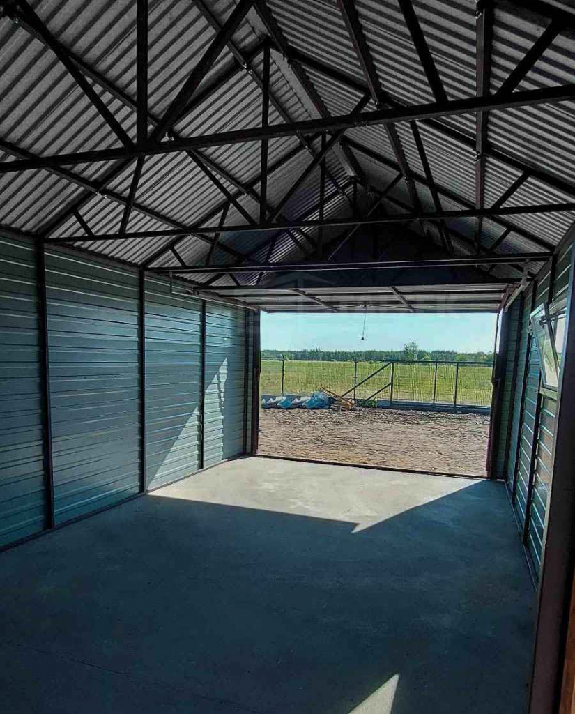 Garaż blaszany 3x5 Brama uchylna drzwi okno rynny dach ST123 Mysłowice - zdjęcie 7