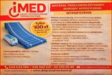 Materac przeciwodlezynowy rurowy wynajem IMED