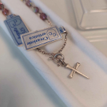 Bransoletka srebrna nowa z krzyżykiem