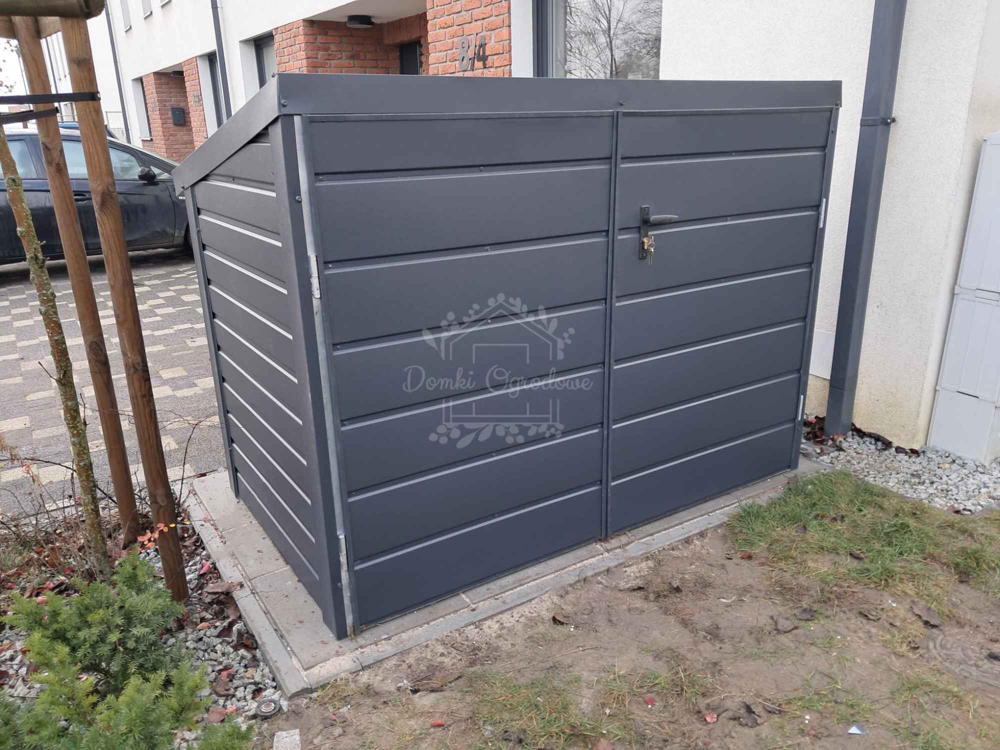 Box rowerowy - schowek Moto-Box 1,9x1,1m - antracyt ID894 Koszalin - zdjęcie 2