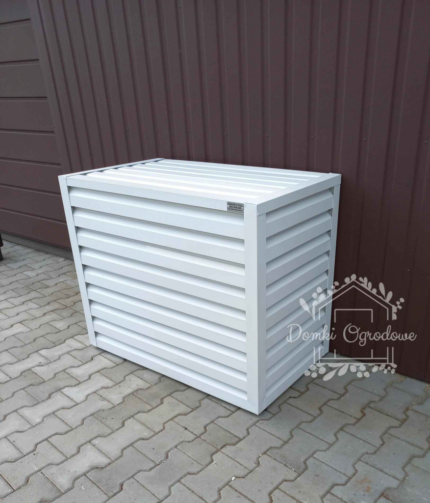 Osłona klimatyzatora - pompy ciepła 90x50x110 cm biały ID460 Cieszyn - zdjęcie 9