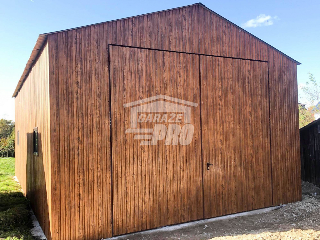 Garaż blaszany 5x9 Brama  drewnopodobny  Dach dwuspadowy GP127 Włocławek - zdjęcie 4