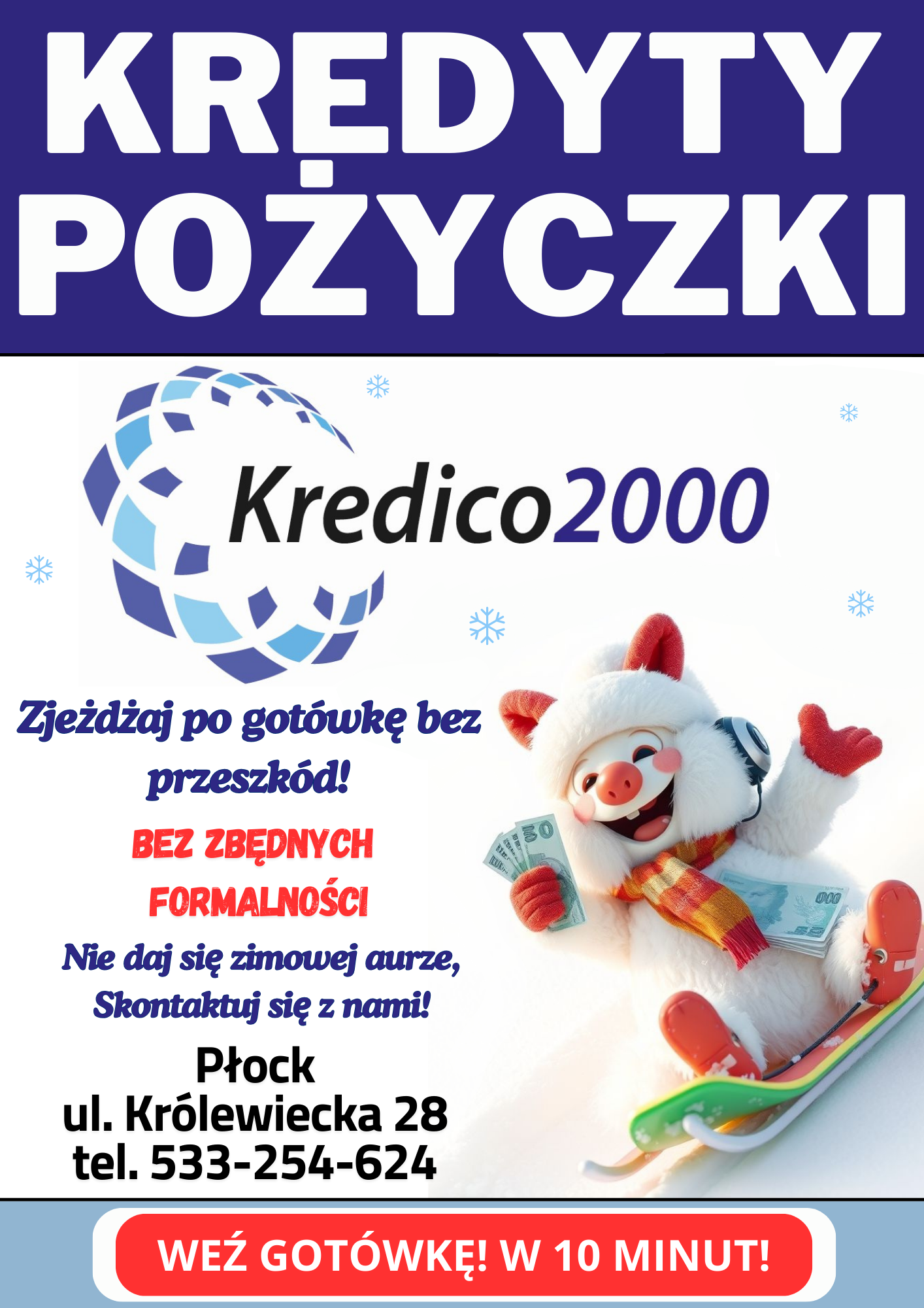 Gotówka bez zbędnych formalności w Kredico2000 Płock - zdjęcie 1