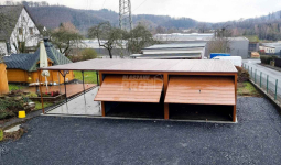 Garaż blaszany 6x6 + 3x6 wiata  Brama uchylna x2 spad w tył GP132 Nowy Sącz - zdjęcie 3