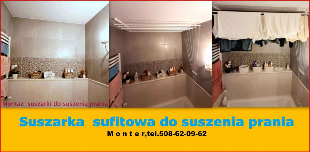 Monter suszarki sufitowej do suszenia prania. Włochy - zdjęcie 5