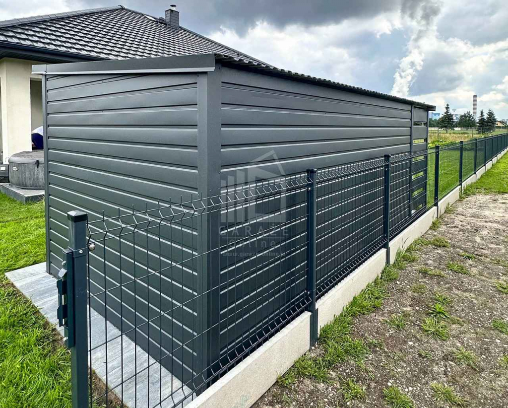 Schowek - domek 3,5x2m - wiata 1m Brama dwuskrzydłowa okno dach ID1071 Nowogard - zdjęcie 5