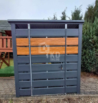 Wiata śmietnikowa 1,6x0,8m Antracyt + jasny orzech TKD395 Ruda Śląska - zdjęcie 4
