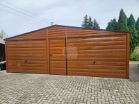 Garaż blaszany 7x6 Brama - drzwi - Dach dwuspadowy rynny GP598 Ciechanów - zdjęcie 6