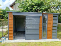 Schowek - domek ogrodowy 4,5x2,5m drzwi przesuwne drewnopodobny ID1087 Lubin - zdjęcie 4