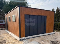 Garaż blaszany 5x6 m  brama drzwi 2x okno blacha na rąbek  GP727 Brzesko - zdjęcie 2