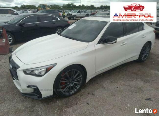 Infiniti Q50 2021, 3.0L, RED SPORT 400, po gradobiciu Warszawa - zdjęcie 1