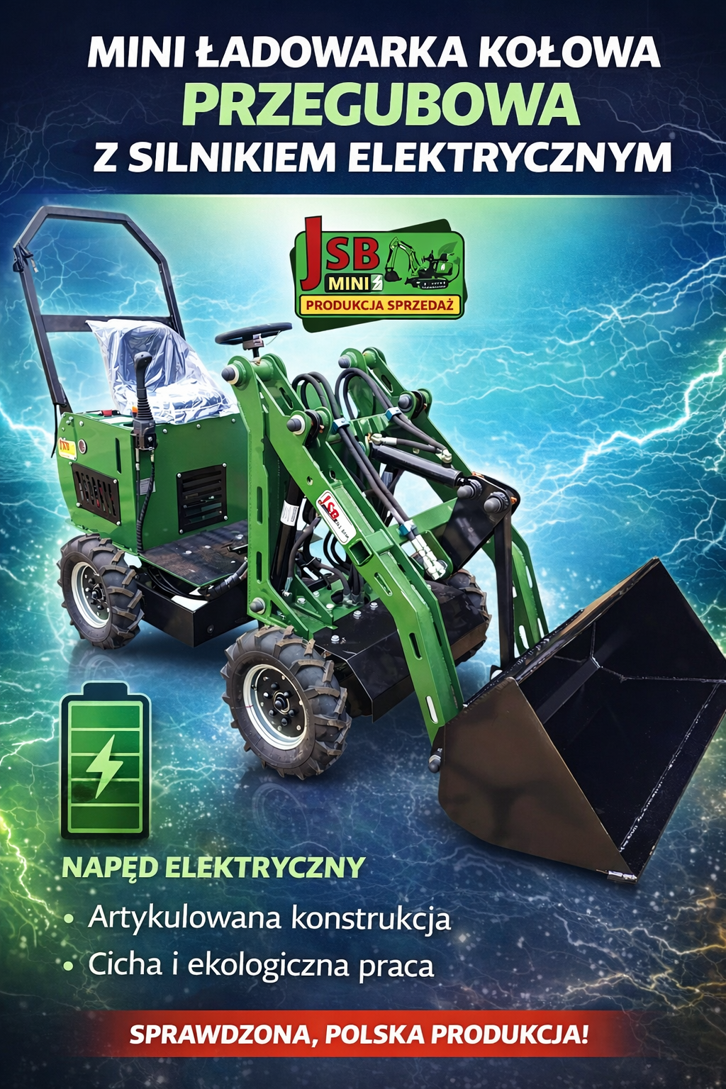Elektryczna E Ładowarka E Koparka Nowe 2026 | Prosto od Producenta JSB Toruń - zdjęcie 5