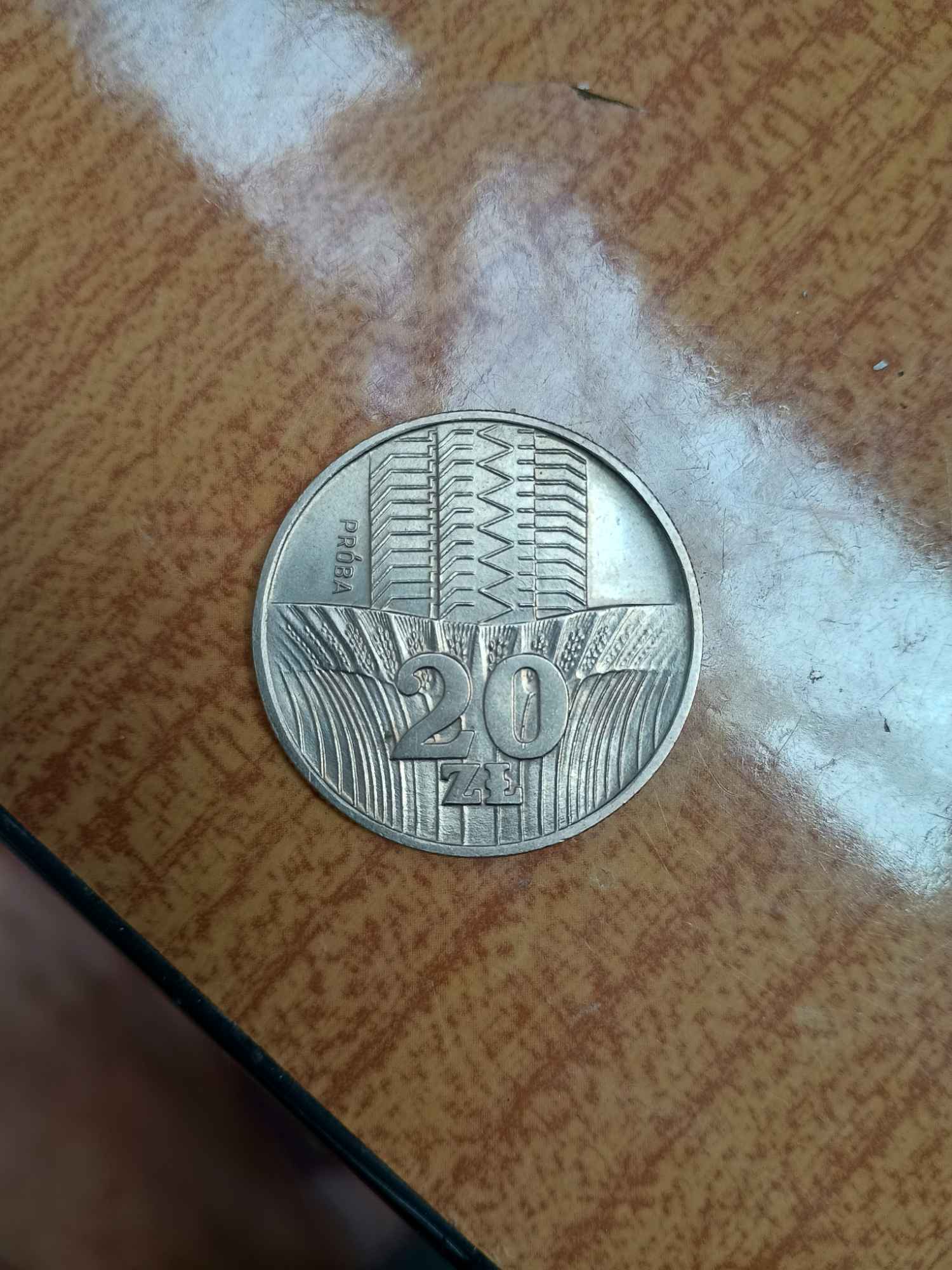 Sprzedam monetu 20ZL Próba Białołęka - zdjęcie 1