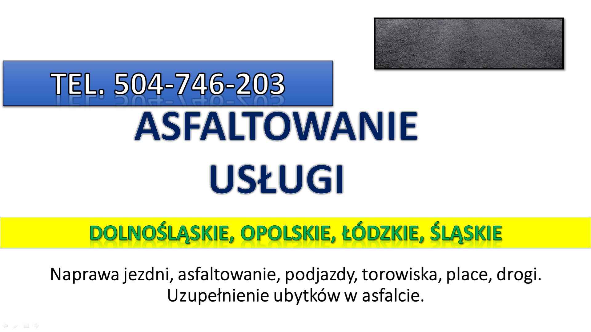 Asflaltowanie, t. 504-746-203, Wrocław, Łódź, Opole, układanie asfaltu Psie Pole - zdjęcie 4