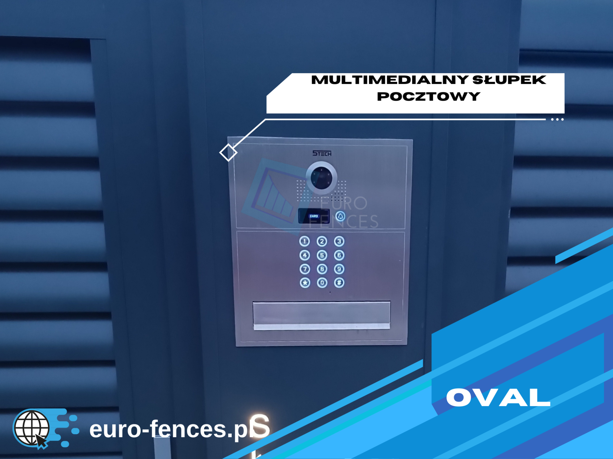 Słupki ogrodzeniowe pocztowe z domofonem Rzeszów - zdjęcie 5