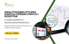 Analityk (K/M) danych operacyjnych i kosztów - zdalnie cała Polska