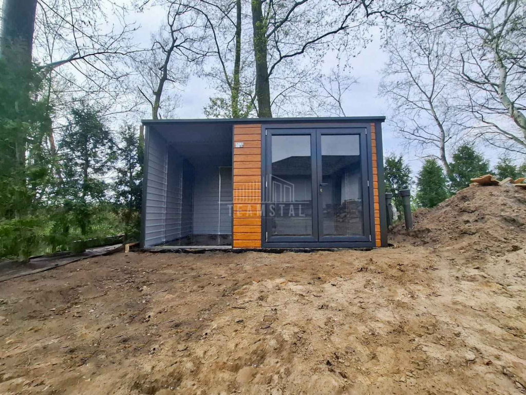 Schowek Domek Ogrodowy 2,5x2,5m wiata 1,5m drzwi PCV  dach TS1099 Zielona Góra - zdjęcie 5