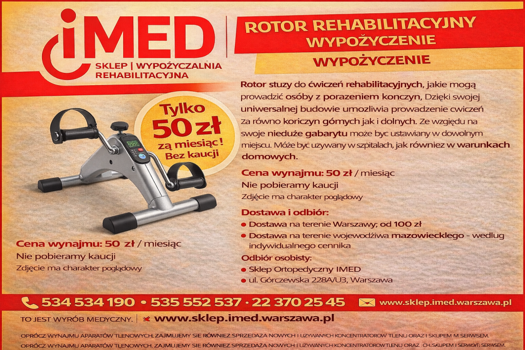 Rotor rehabilitacyjny wynajem Warszawa IMED Bemowo - zdjęcie 1