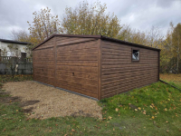 Garaż Blaszany dwustanowiskowy 6x5.8 Ciemny Orzech PRODUCENT Terespol - zdjęcie 3