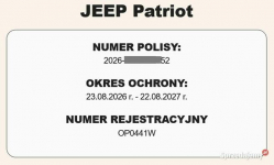 Jeep Patriot 4X4 2,0 CRD NowyRozrząd, PompaWody, Rok bezOPŁAT Opole - zdjęcie 12