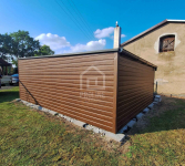 Garaż Blaszany 4x5 Brama uchylna rynna drewnopodobny Spad w tył PLG174 Słubice - zdjęcie 4