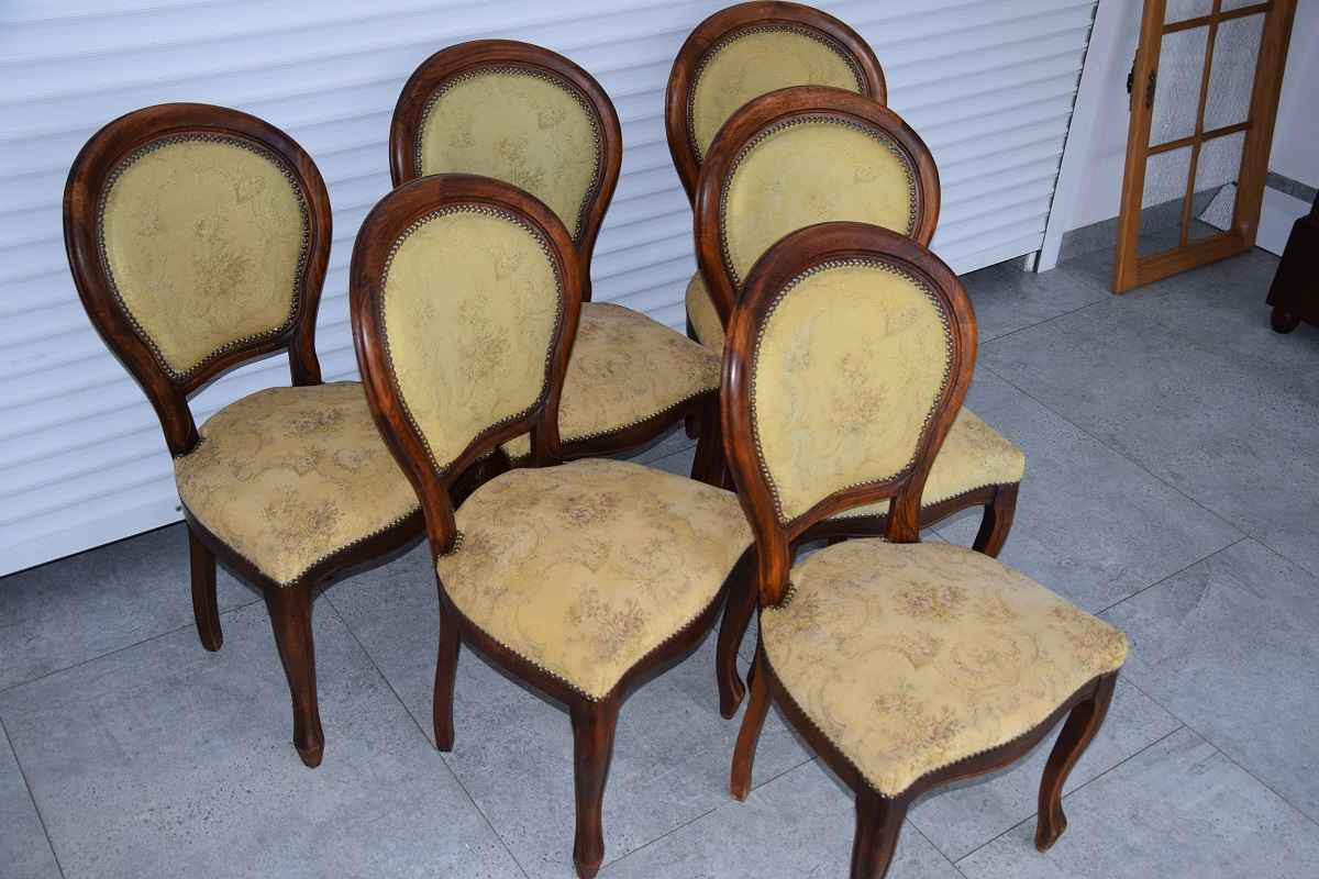 krzesła medaliony 6 sztuk - super stan Olsztyn - zdjęcie 2