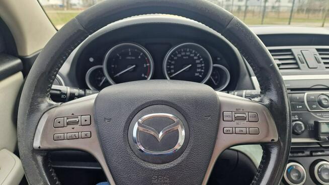 Mazda 6 FILM 2.0D 2008r 140KM Klima Tempomat AUX Isofix Alu Pabianice - zdjęcie 12