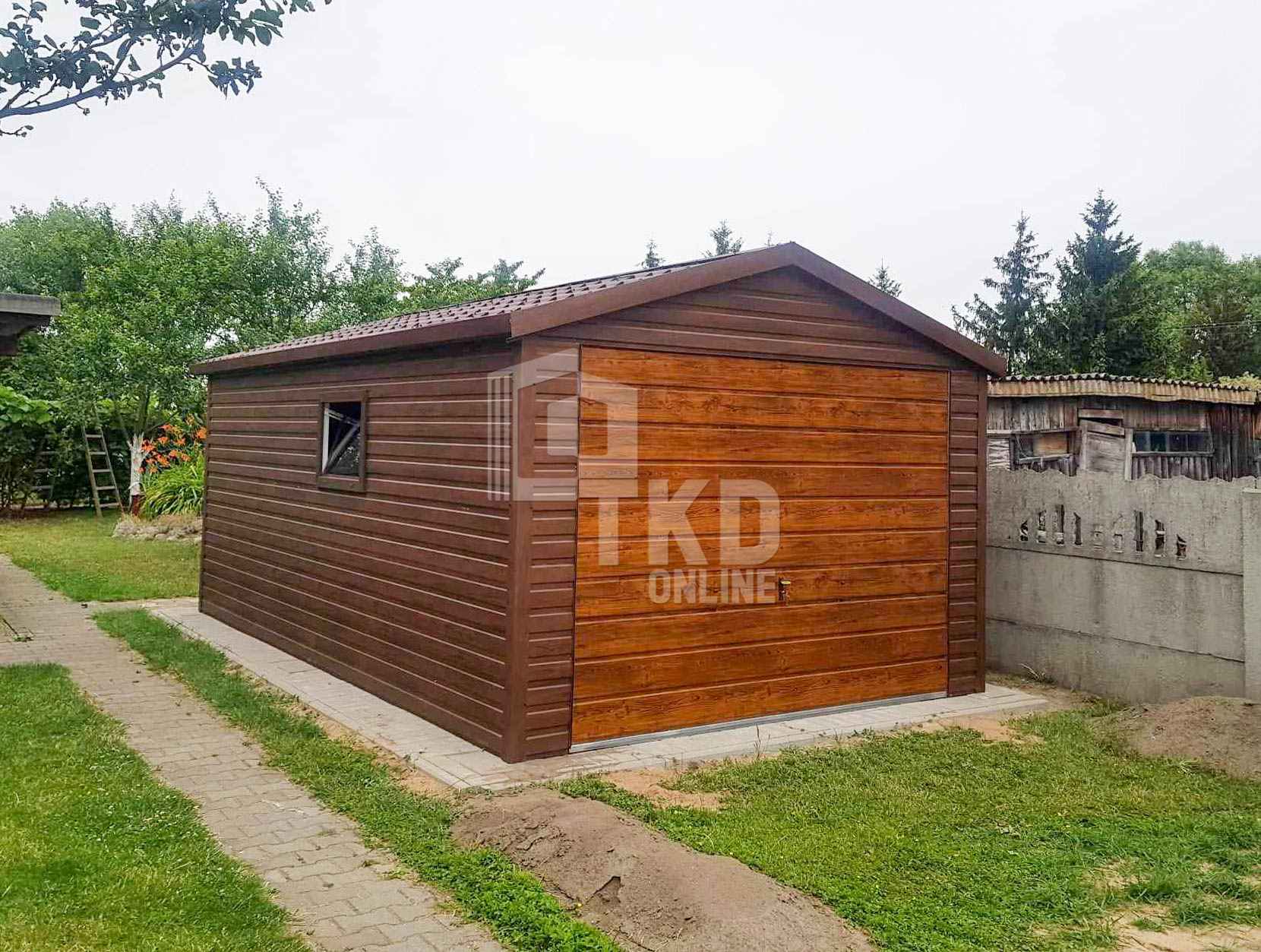 Garaż Blaszany 3,5x5 Brama uchylna 1x okno blachodachówka TKD135 Kielce - zdjęcie 2