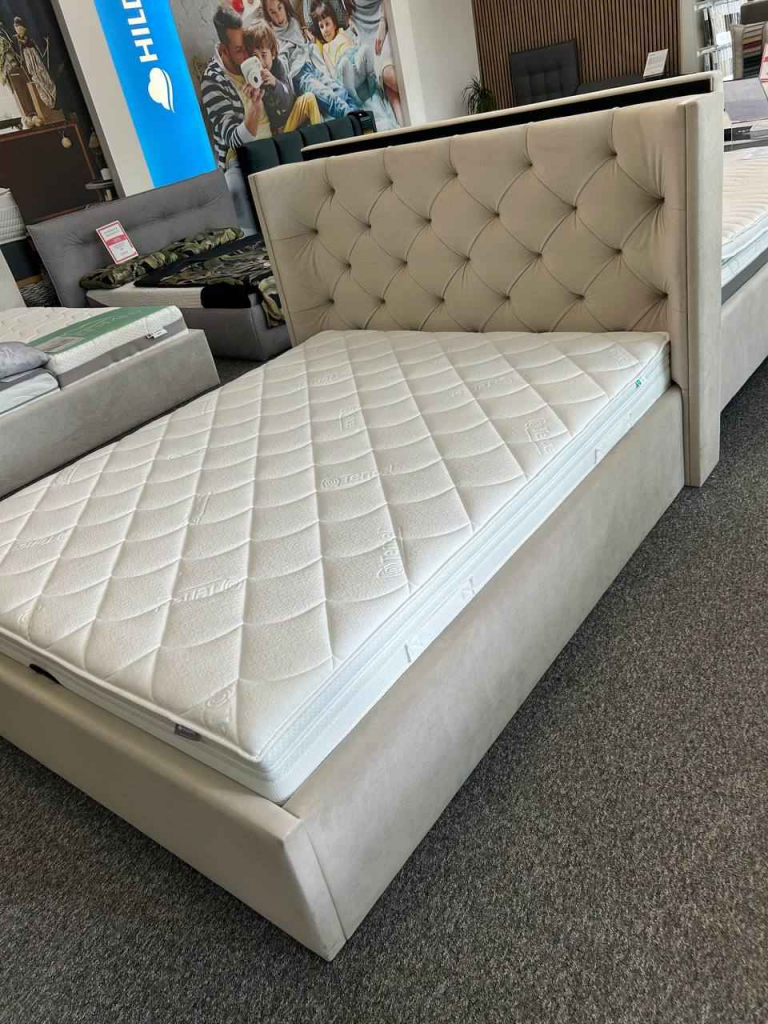 WYPRZEDAŻ EKSPOZYCJI! Łóżko 160x200 z pojemnikiem -50%% WYPRZEDAŻ Płock - zdjęcie 2