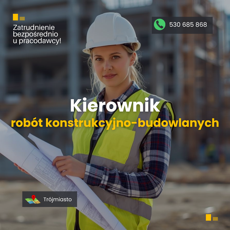 Kierownik Robót w specjalności konstrukcyjno-budowlanej Gdynia - zdjęcie 1