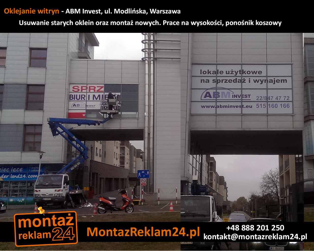 Oklejanie witryn okiennych Warszawa | MontazReklam24.pl Śródmieście - zdjęcie 12