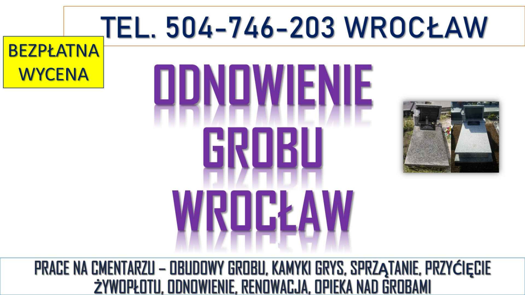 Renowacja nagrobka, Wrocław, t504746203, szlifowanie pomnika lastriko, Psie Pole - zdjęcie 5