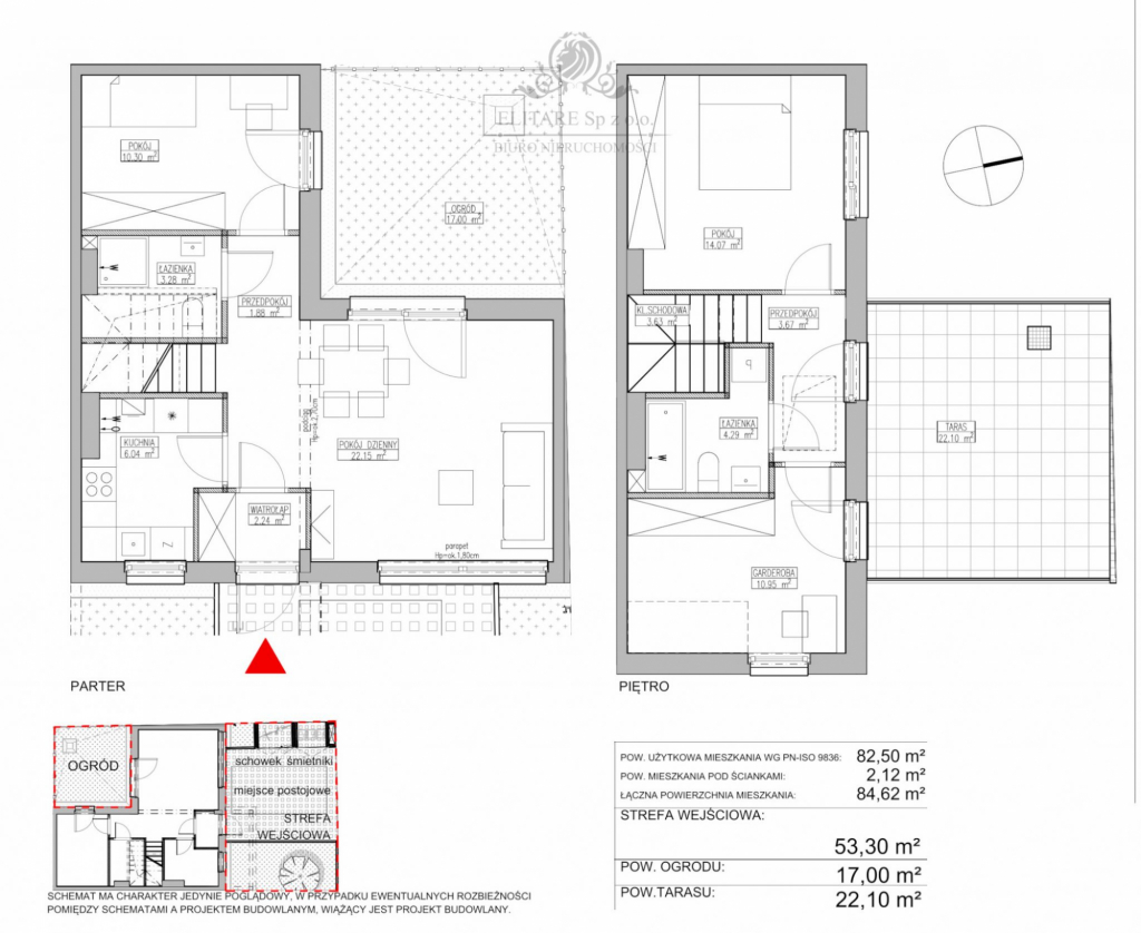 Mieszkanie Atrialne 82,50m2+ogr.17m2+ taras22,1m2+mp/ Jagodno Wrocław - zdjęcie 5