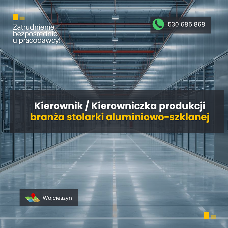Kierownika Produkcji / Kierowniczka produkcji Wojcieszyn - zdjęcie 1