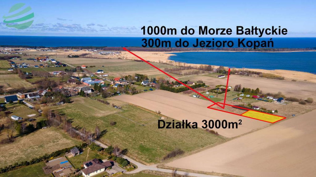 Działka 3000 m² nad morzem | 1000 m do plaży | Kop Kopań - zdjęcie 1
