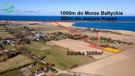 Działka 3000 m² nad morzem | 1000 m do plaży | Kop