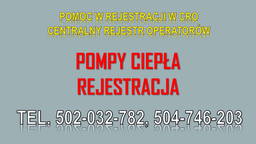 Ile wynosi kara za niezgłoszenie pompy ciepła? tel 504-746-203. Do CRO Psie Pole - zdjęcie 3