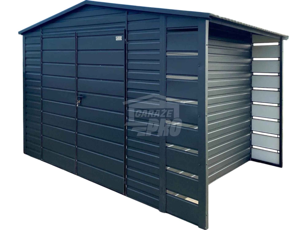 Schowek - domek ogrodowy 3x2m wiata 0,5m brama dach GP659 Konin - zdjęcie 1